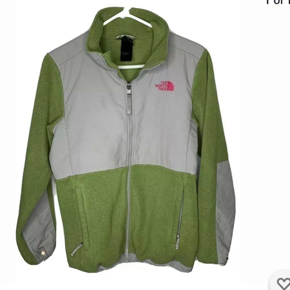 The North Face Girls Fleece Jacket Size XL (18) Green